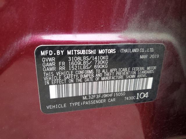 ML32F3FJ9KHF15050 Mitsubishi Mirage G4 Es