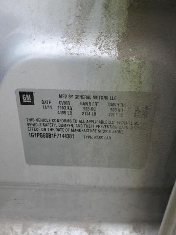 1G1PG5SB1F7144381 Chevrolet CRUZE LTZ