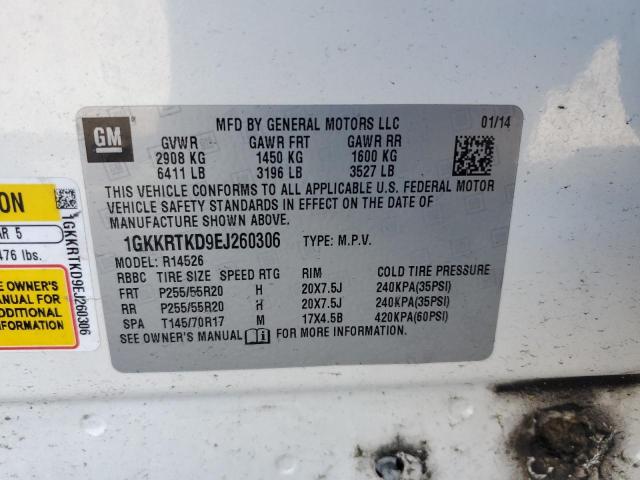 1GKKRTKD9EJ260306 GMC Acadia Denali