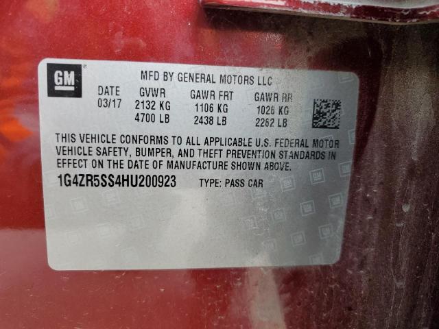1G4ZR5SS4HU200923 Buick Lacrosse Premium