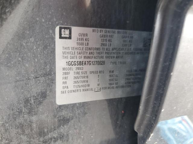 1GCGSBEA7G1270028 Chevrolet Colorado