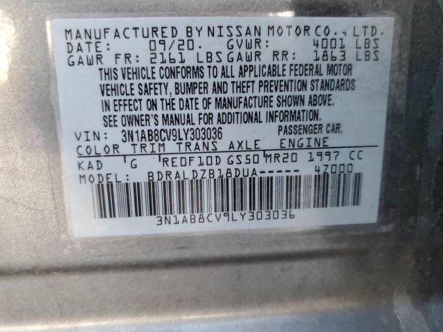 3N1AB8CV9LY303036 Nissan SENTRA SV