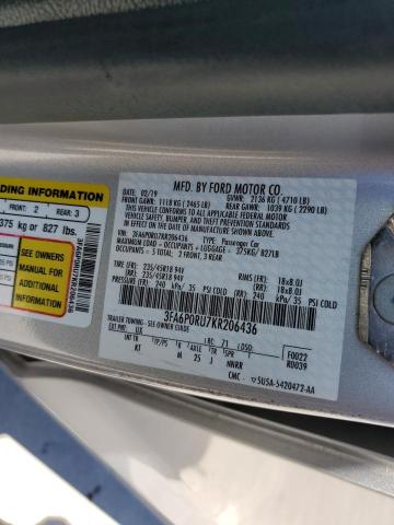 3FA6P0RU7KR206436 Ford FUSION TIT