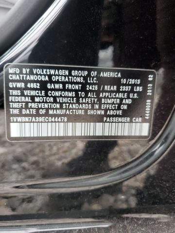 1VWBN7A39EC044478 Volkswagen PASSAT SE