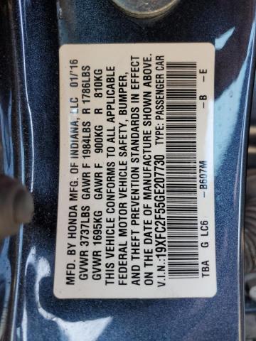 19XFC2F55GE207730 Honda Civic Lx