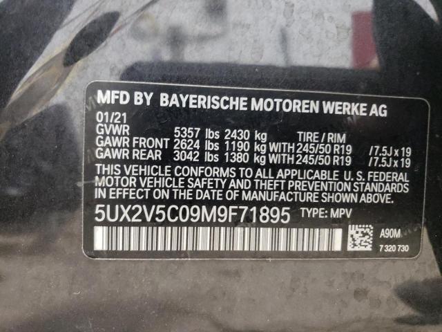 5UX2V5C09M9F71895 BMW X4 Xdrivem40i