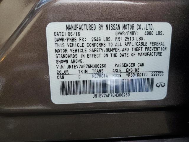 JN1EV7AP7GM306260 Infiniti Q50 Premium