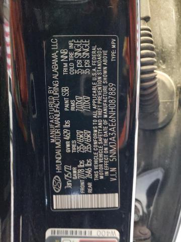 5NMJA3AE6NH087889 Hyundai TUCSON SE