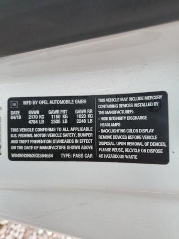 W04WH3N5XKG364584 Buick Cascada Premium