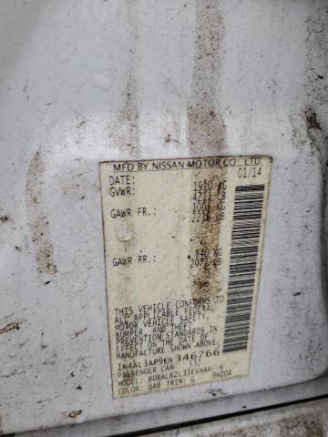 1N4AL3AP9EN346766 Nissan ALTIMA 2.5