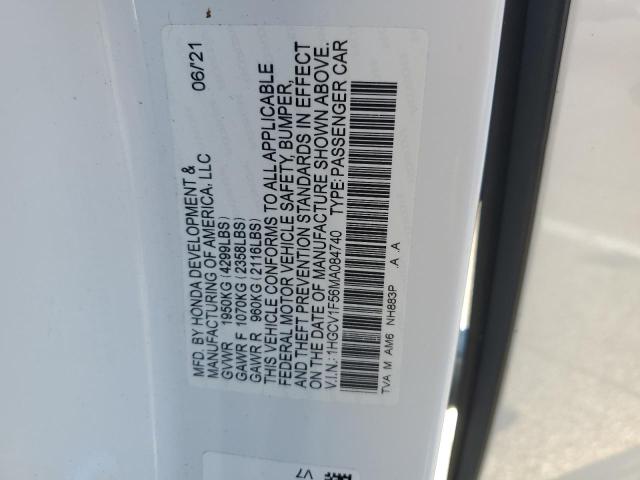 1HGCV1F56MA084740 Honda ACCORD EXL