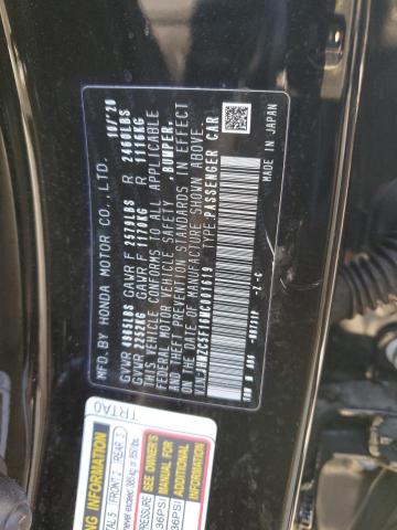 JHMZC5F16MC001619 Honda Clarity