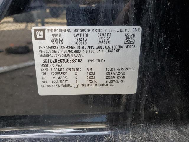 3GTU2NEC3GG388102 GMC Sierra K1500 Slt