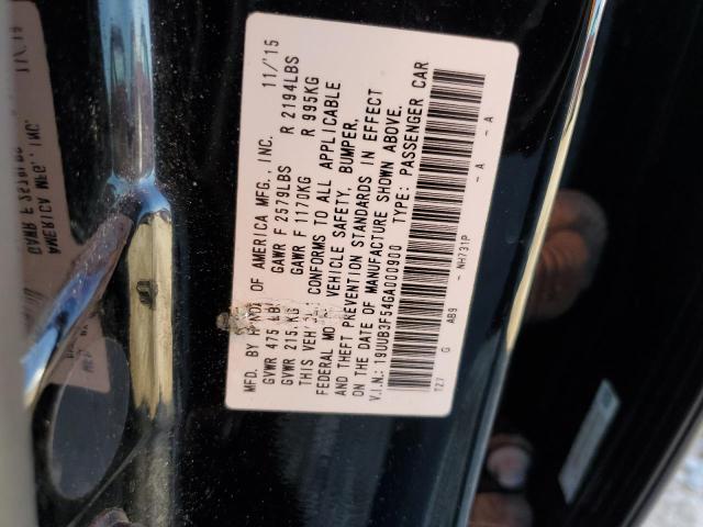 19UUB3F54GA000900 Acura TLX TECH