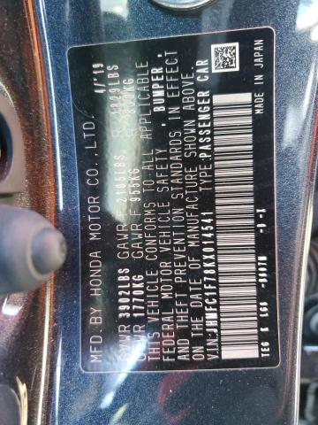 JHMFC1F78KX014541 Honda CIVIC EXL