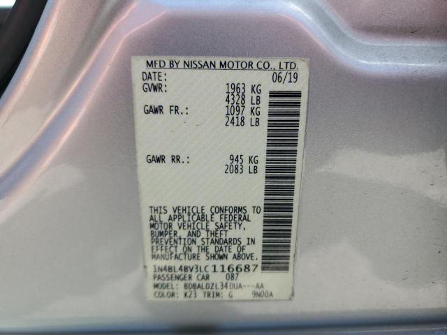 1N4BL4BV3LC116687 Nissan ALTIMA S