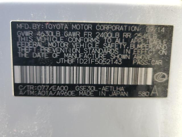JTHBF1D21F5052143 Lexus IS 250