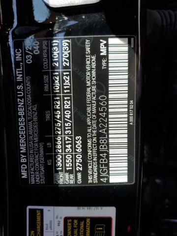 4JGFB4JB8LA224560 Mercedes-Benz GLE 350