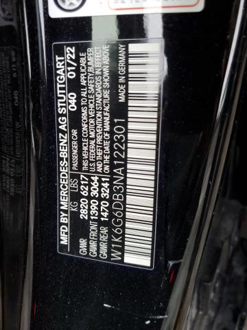 W1K6G6DB3NA122301 Mercedes-Benz S 500 4matic