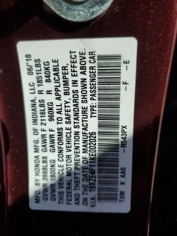 19XZE4F11KE002026 Honda Insight Lx