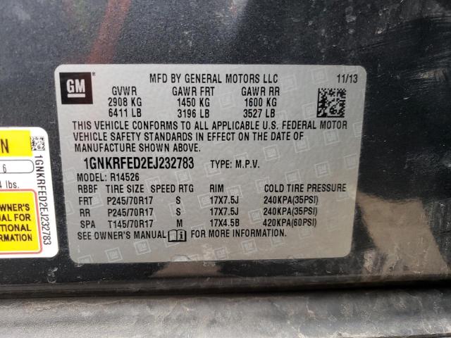 1GNKRFED2EJ232783 Chevrolet Traverse Ls