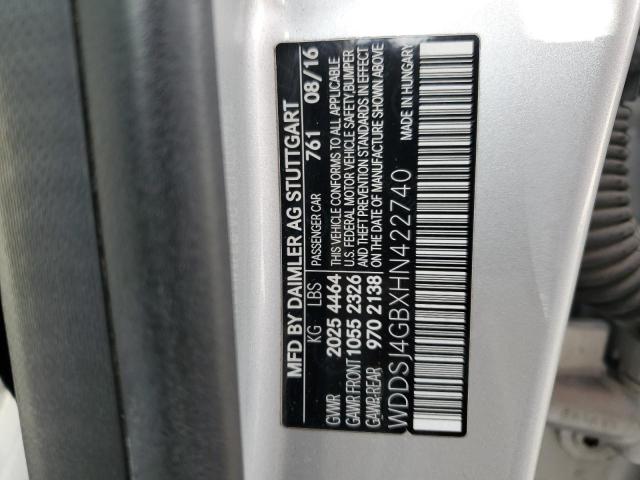 WDDSJ4GBXHN422740 Mercedes-Benz CLA 250 4MATIC