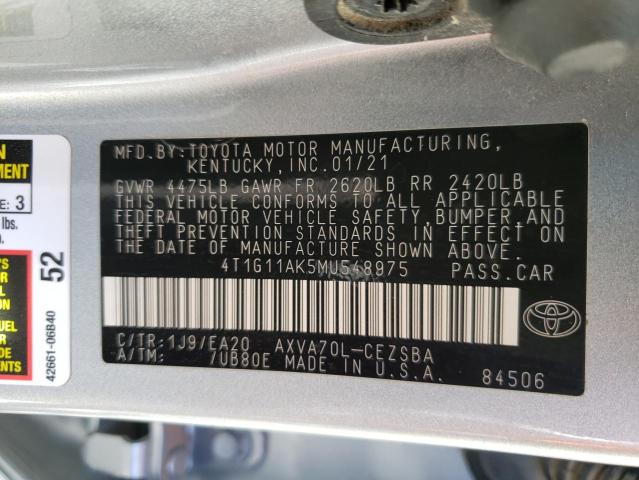 4T1G11AK5MU548975 Toyota CAMRY SE