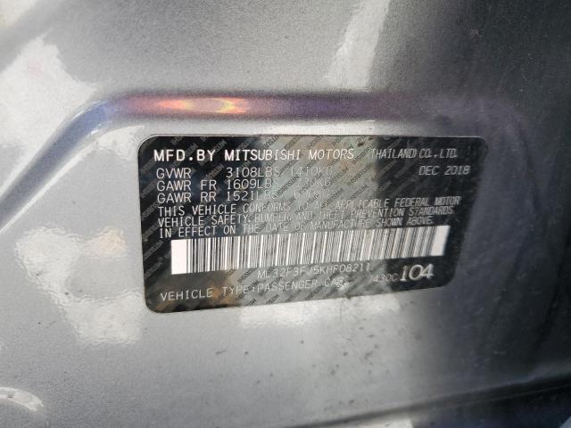 ML32F3FJ5KHF08211 Mitsubishi Mirage G4 Es
