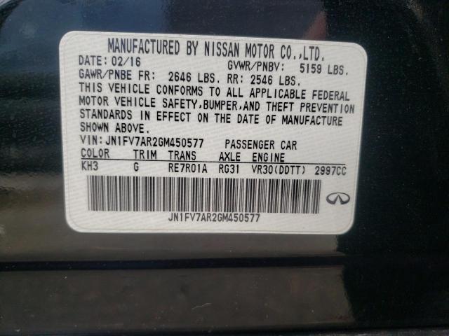 JN1FV7AR2GM450577 Infiniti Q50 Red Sport 400