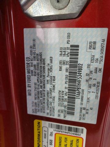 1FA6P8TH4F5349802 Ford MUSTANG
