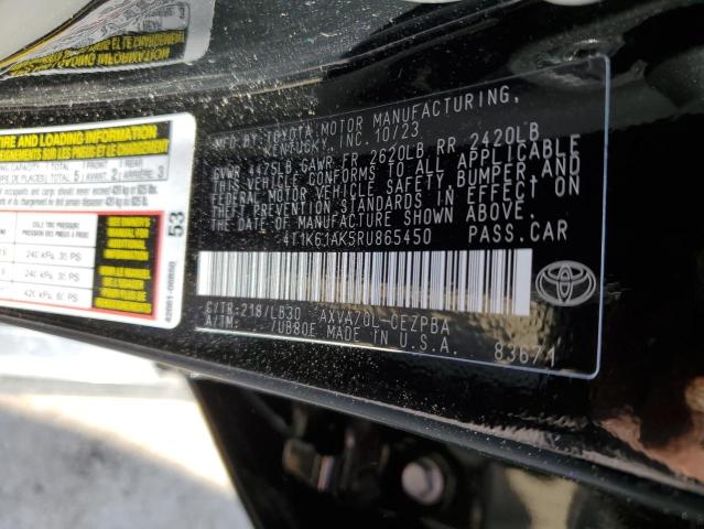 4T1K61AK5RU865450 Toyota CAMRY XSE