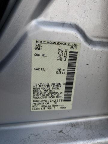 1N4BL4BV1LC142558 Nissan ALTIMA S