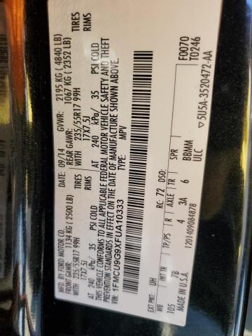 1FMCU9G9XFUA10333 Ford ESCAPE SE
