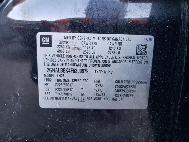 2GNALBEK4F6300679 Chevrolet EQUINOX LT