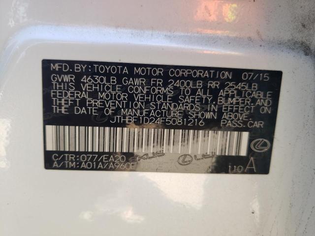 JTHBF1D24F5081216 Lexus IS 250