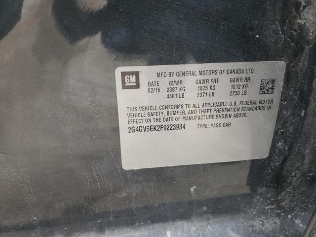2G4GV5EK2F9223934 Buick Regal
