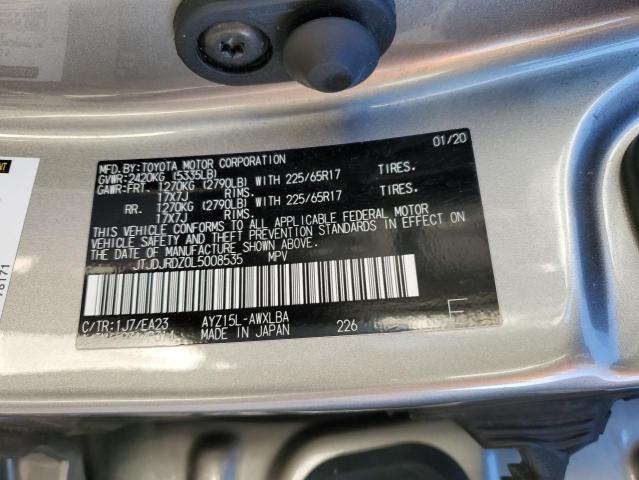 JTJDJRDZ0L5008535 Lexus NX 300H