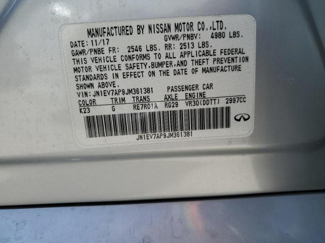 JN1EV7AP9JM361381 Infiniti Q50 LUXE