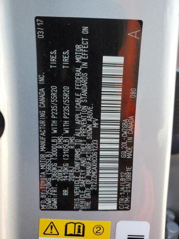 2T2ZZMCAXHC061233 Lexus Rx 350 Base