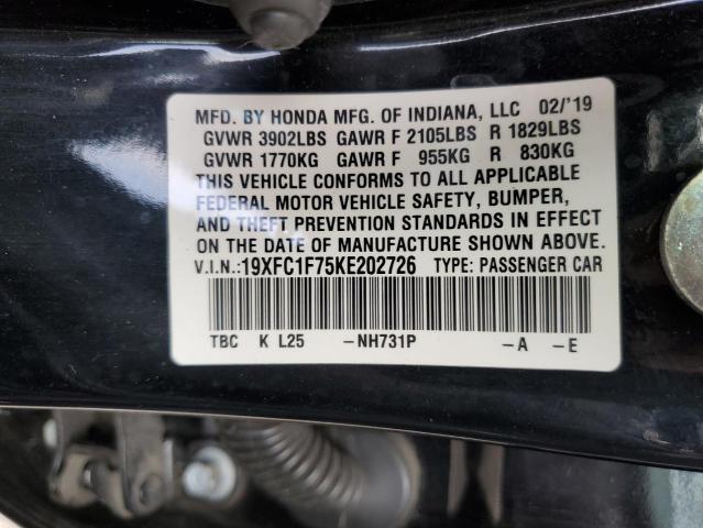 19XFC1F75KE202726 Honda CIVIC EXL
