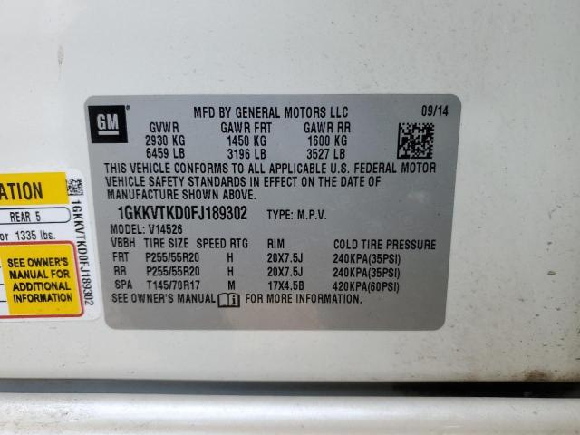 1GKKVTKD0FJ189302 GMC Acadia Denali