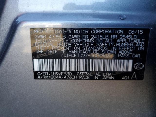 JTHCE1D27F5009868 Lexus IS 350