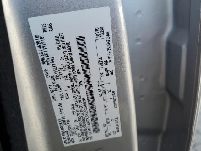 1FMCU0GX3EUC66838 Ford ESCAPE SE