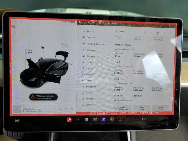 5YJ3E1EA1LF704574 Tesla MODEL 3