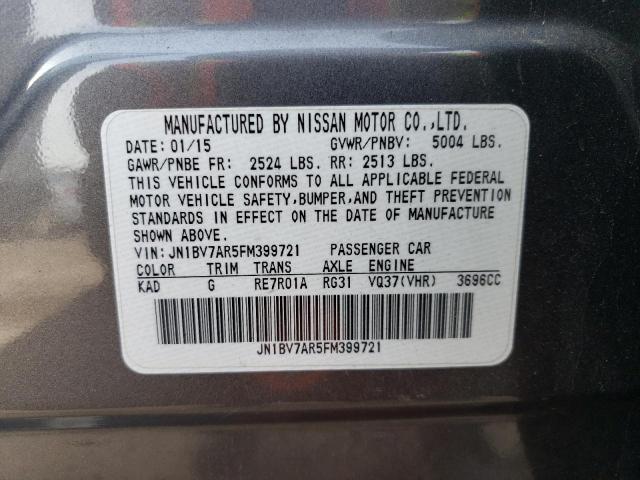 JN1BV7AR5FM399721 Infiniti Q50 BASE