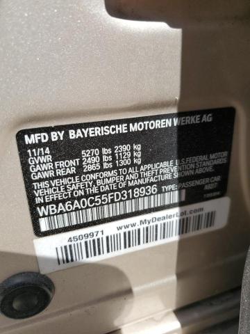 WBA6A0C55FD318936 BMW 640 I Gran Coupe