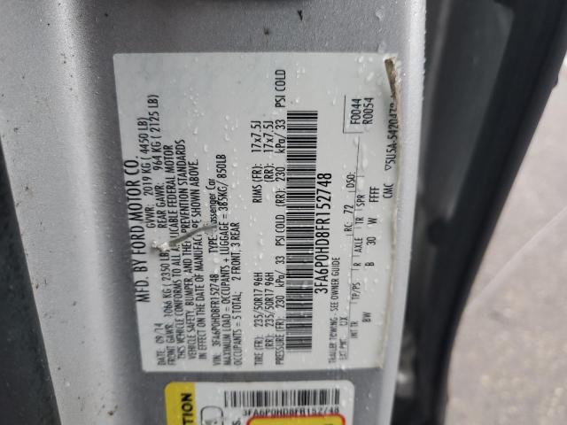 3FA6P0HD8FR152748 Ford FUSION SE