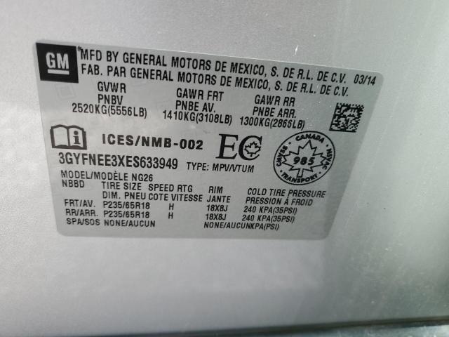 3GYFNEE3XES633949 Cadillac Srx Luxury Collection