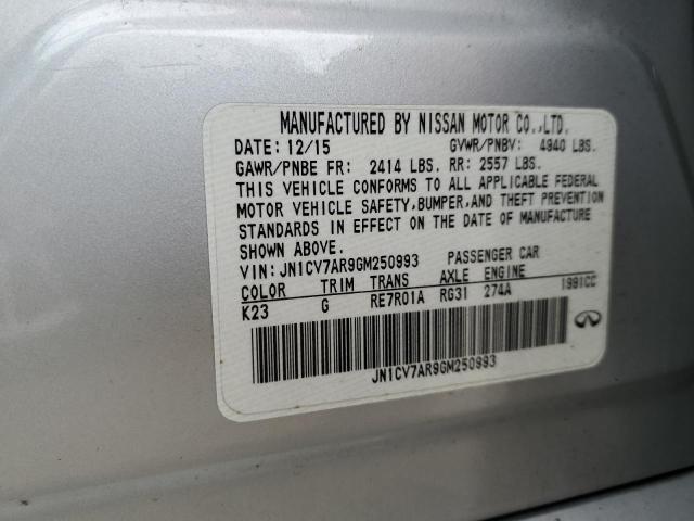 JN1CV7AR9GM250993 Infiniti Q50 BASE