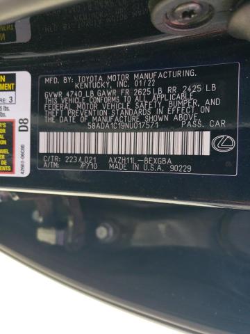 58ADA1C19NU017571 Lexus Es 300h Base